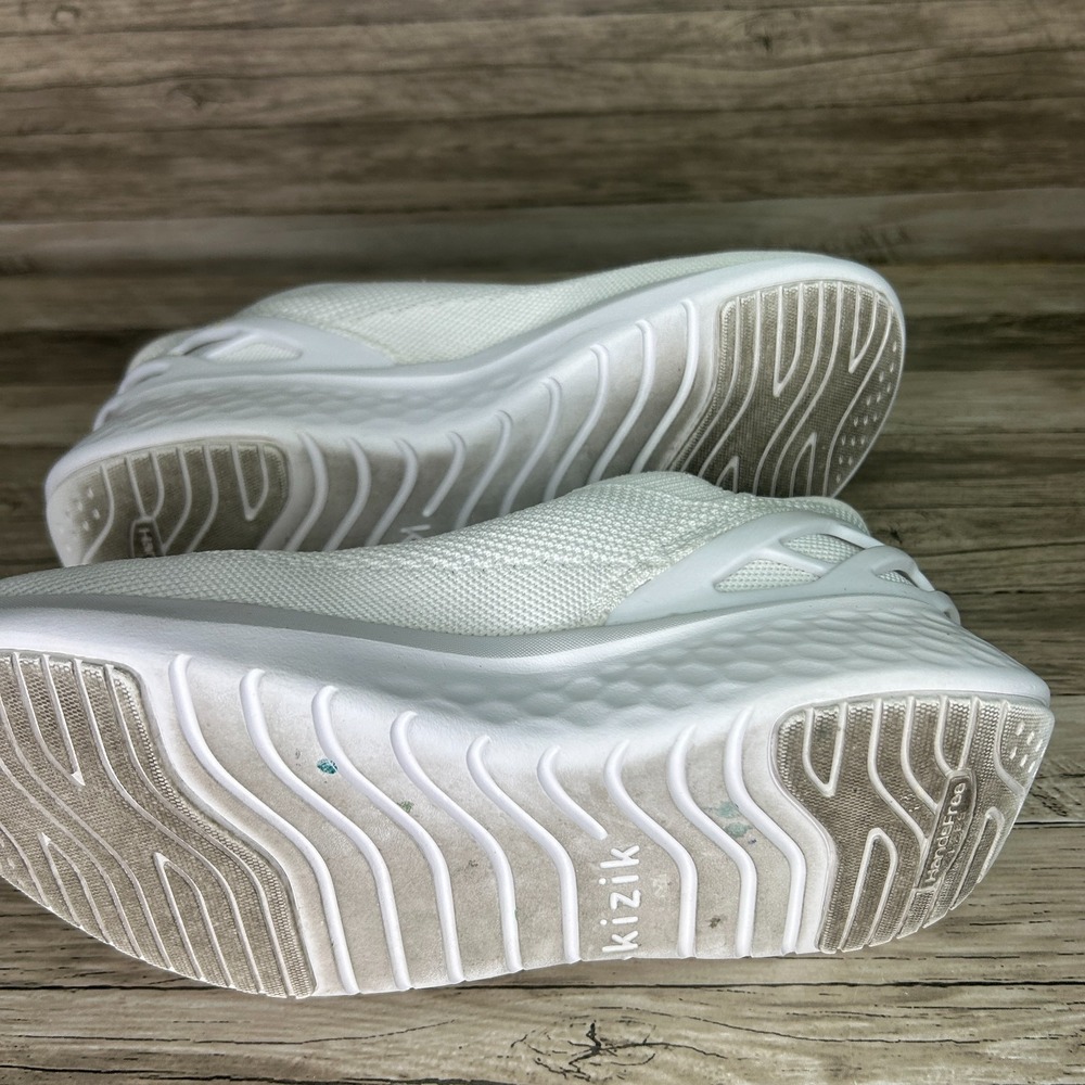 Kizik Athens Shoes Mens 6.5 Womens 8 White Slip On Hands Free Sneakers Comfort - Picture 11 of 11